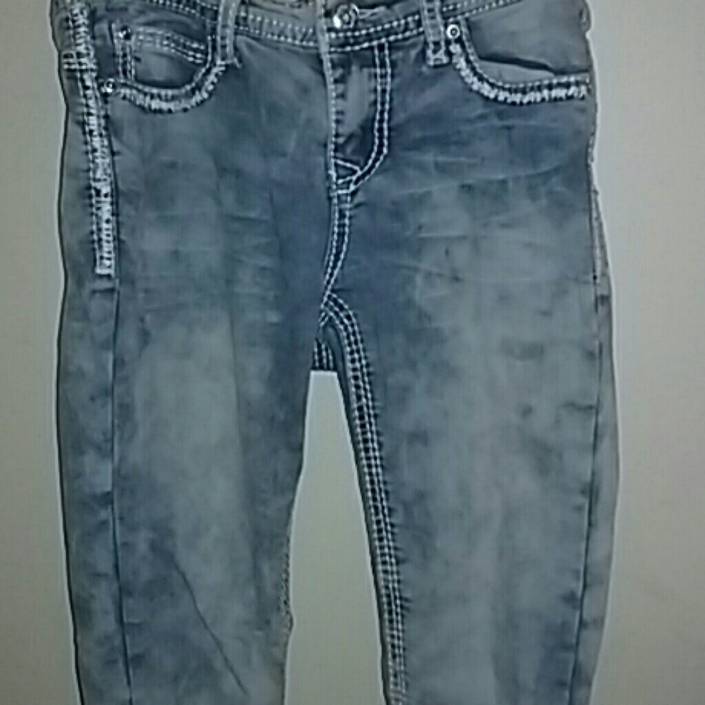 Girls Light Washed Jeans